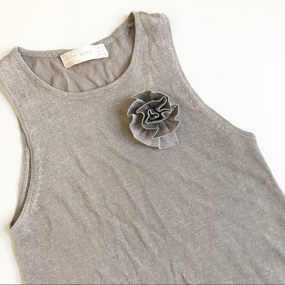 Zara Sparkling silver shift dress - Picture 5 of 8